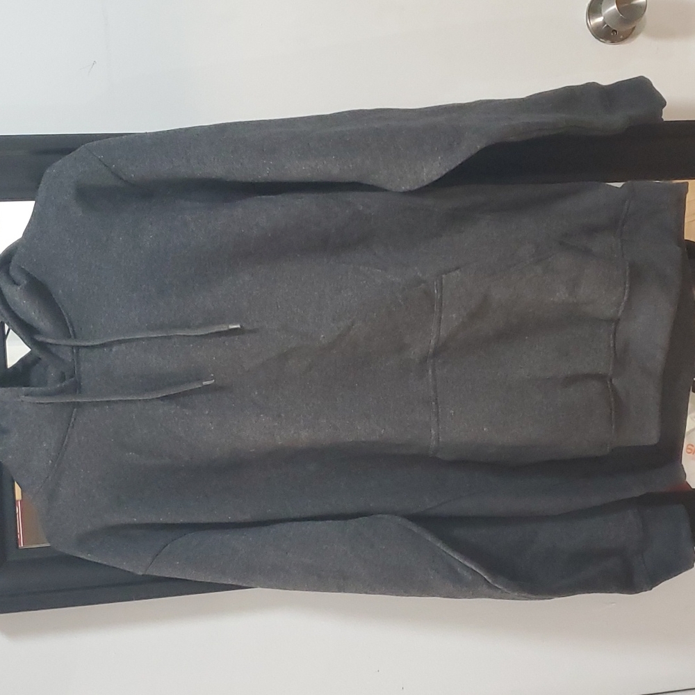 Grey pullover hoodie